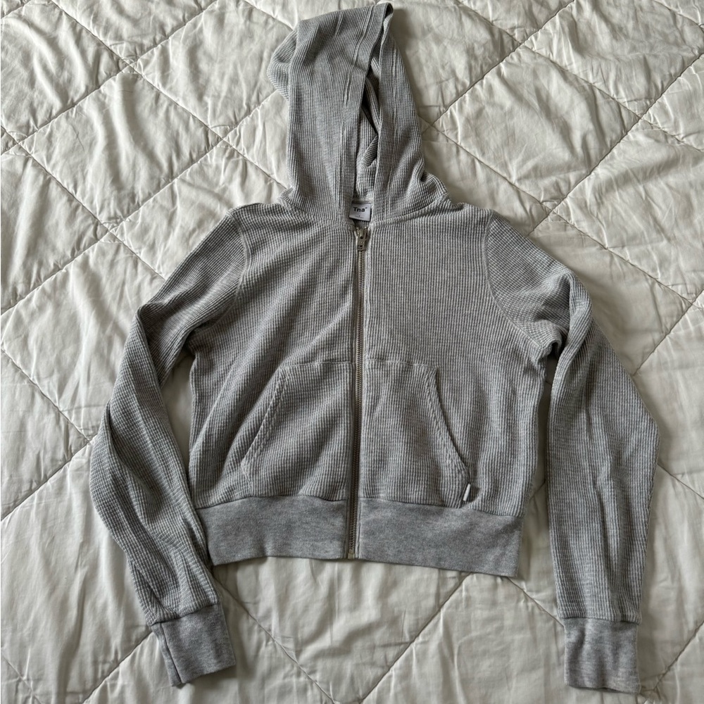 Aritzia TNA waffle hoodie